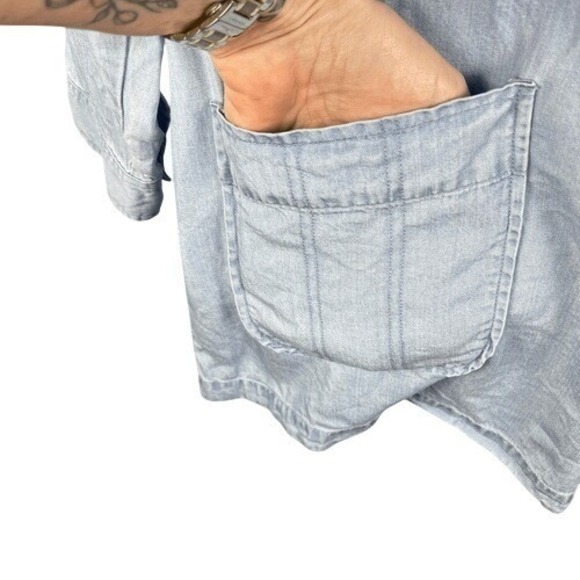 Soft Surroundings Alee Tencel Chambray Tunic PXL - Picture 5 of 12